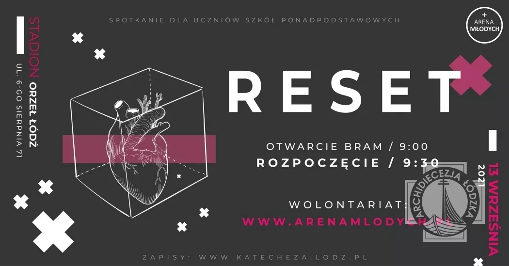 Plakat Areny Młodych 2021