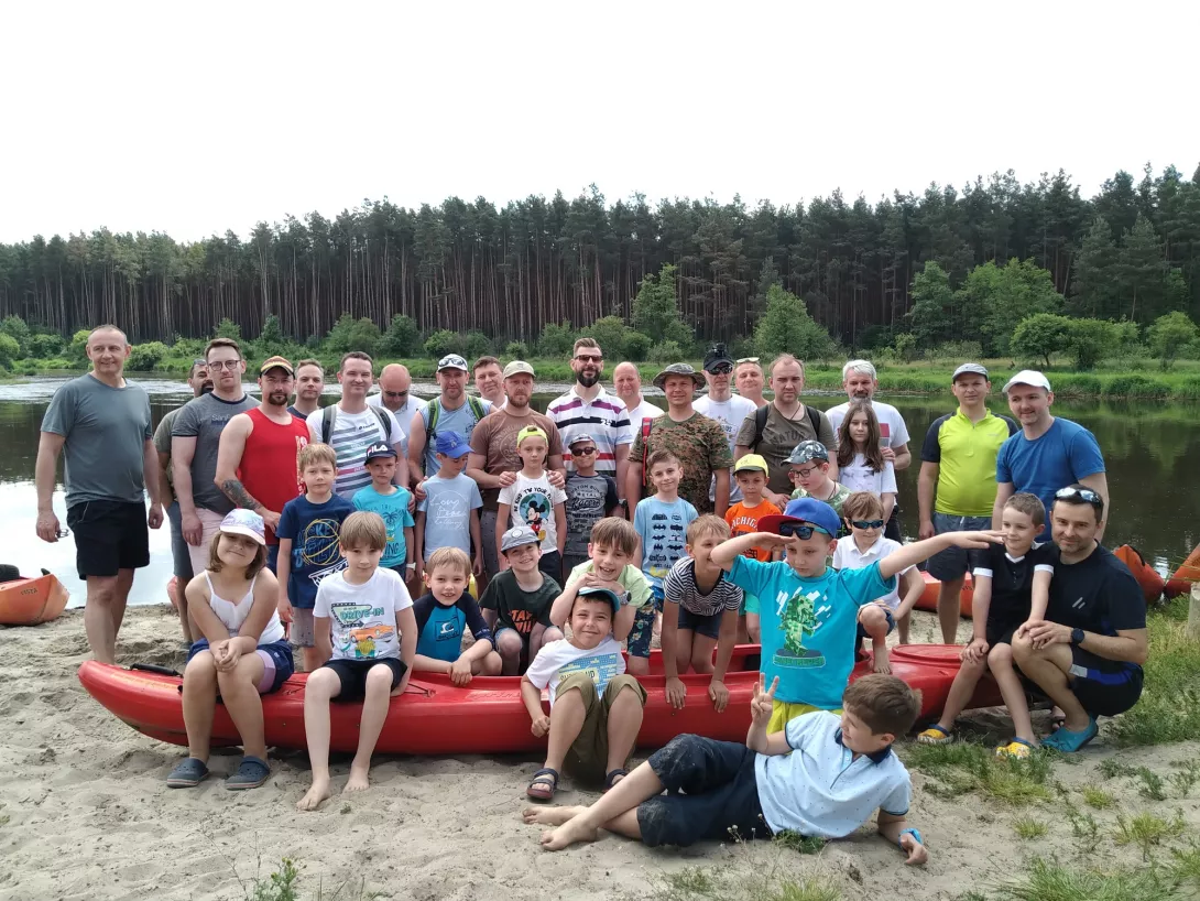 Męski spływ kajakowy Pilicą