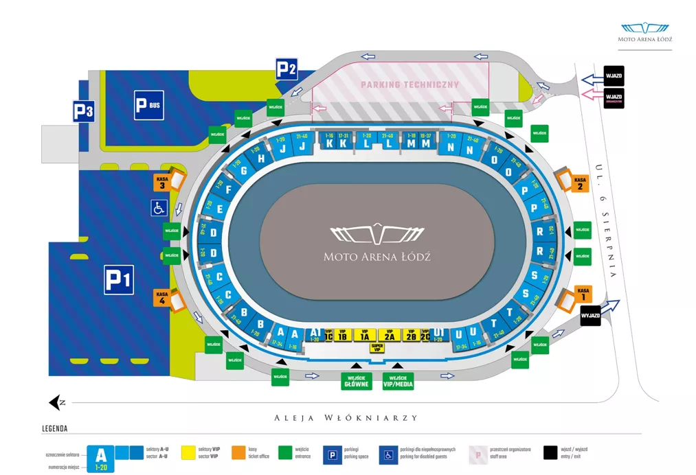 Plan Stadionu Orzeł