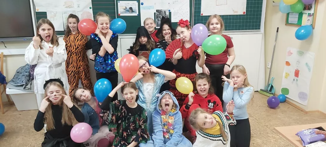 bal karnawałowy w kl.3a