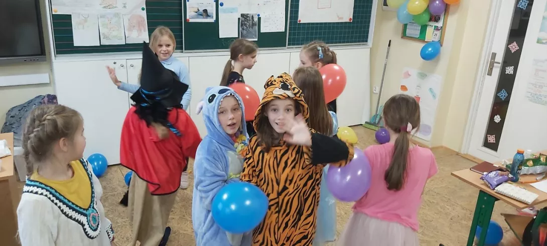 bal karnawałowy w kl.3a