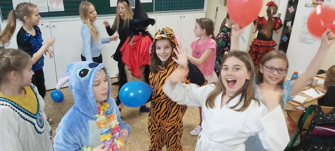 bal karnawałowy w kl.3a