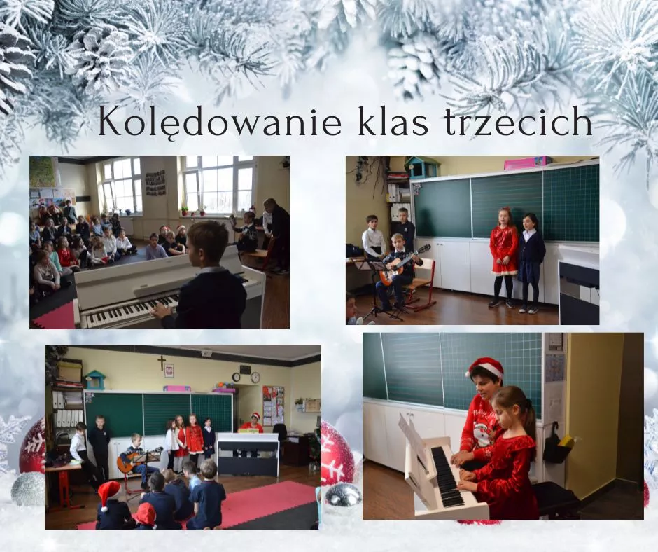 Kolędowanie klas trzecich