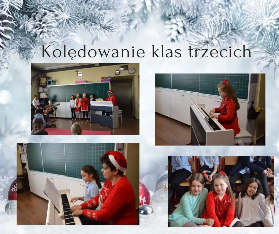 Kolędowanie klas trzecich