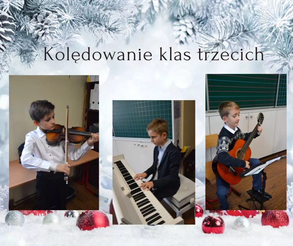 Kolędowanie klas trzecich