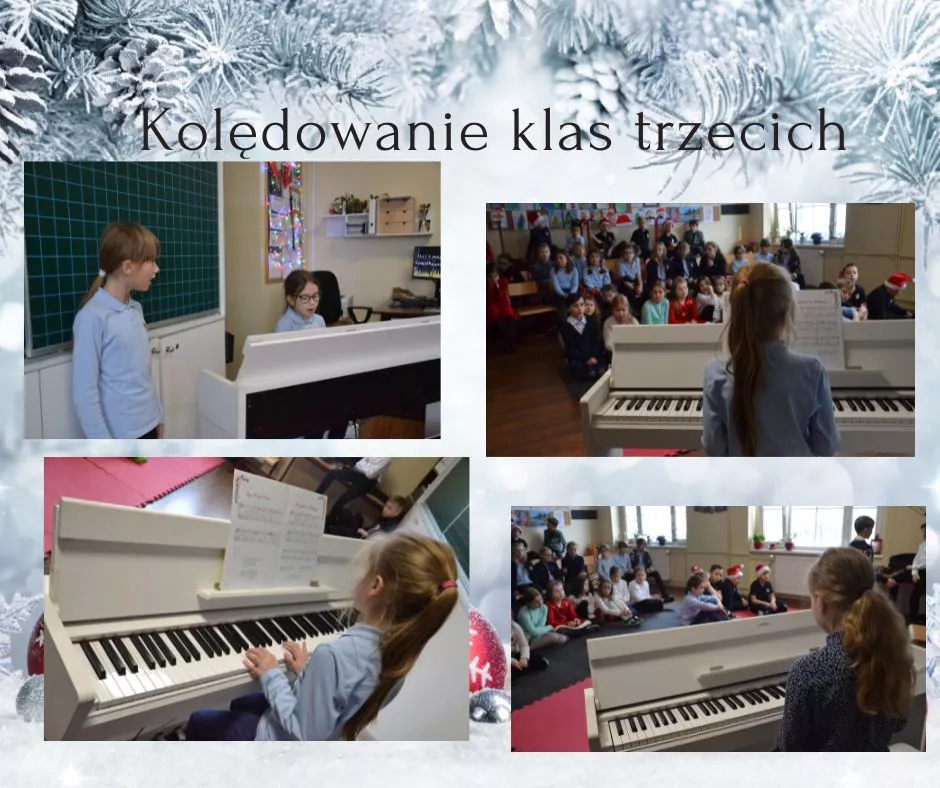 Kolędowanie klas trzecich