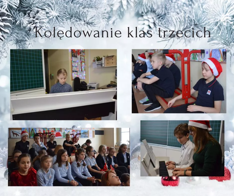 Kolędowanie klas trzecich