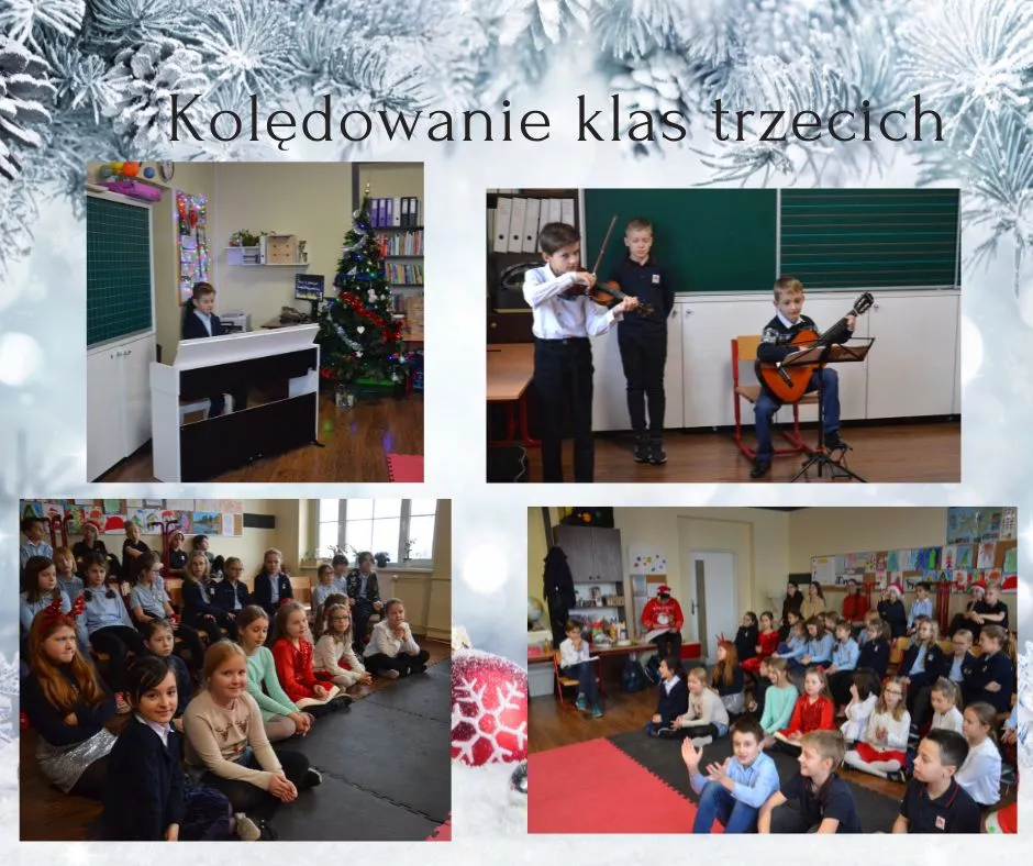 Kolędowanie klas trzecich