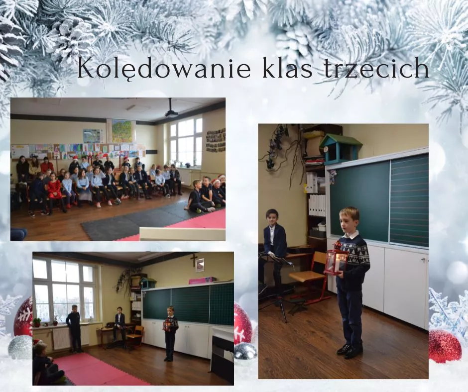 Kolędowanie klas trzecich