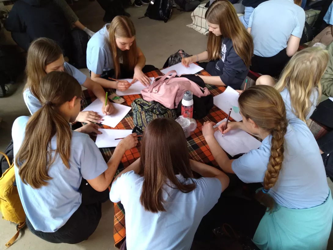 Pielgrzymka klas ósmych do Czerwińska