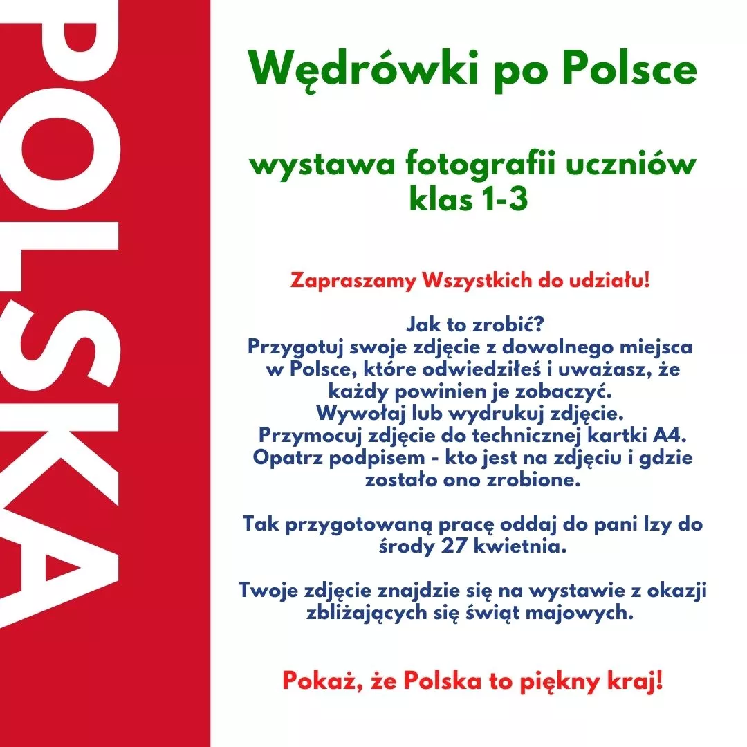 Zaproszenie do udziału w wystawie Wędrówki po Polsce