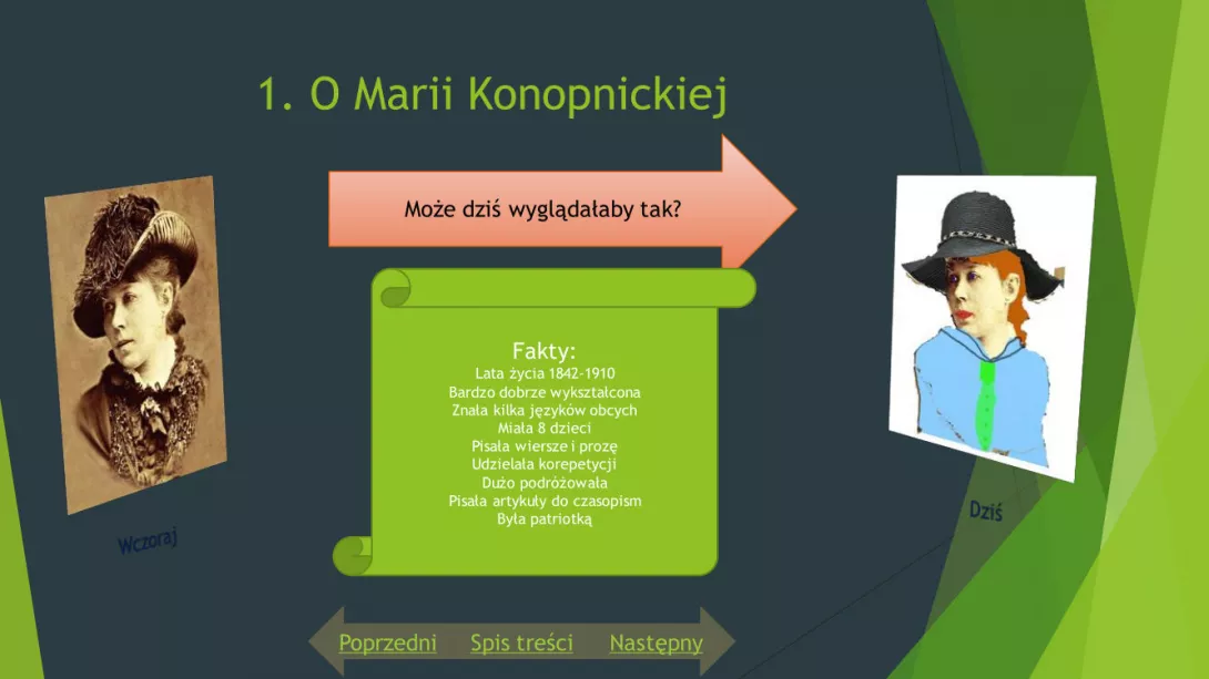 Prezentacja o Marii Konopnickiej Ignacego Matyjak z 6a SSP.
