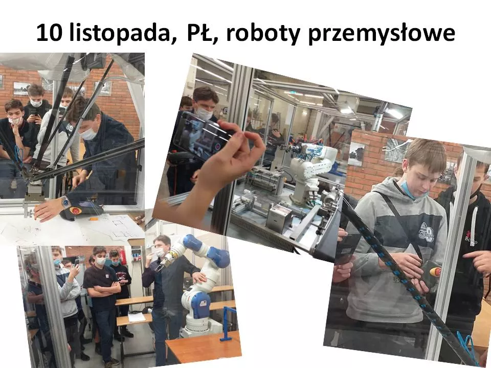 10 listopada 2021, roboty przemysłowe, PŁ