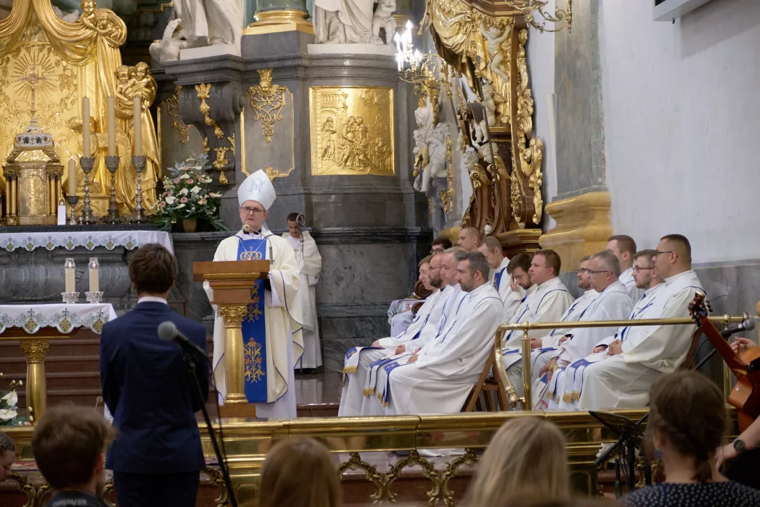 Homilia ks. bp. Andrzeja Przybylskiego (fot. Amelia Szymańska)