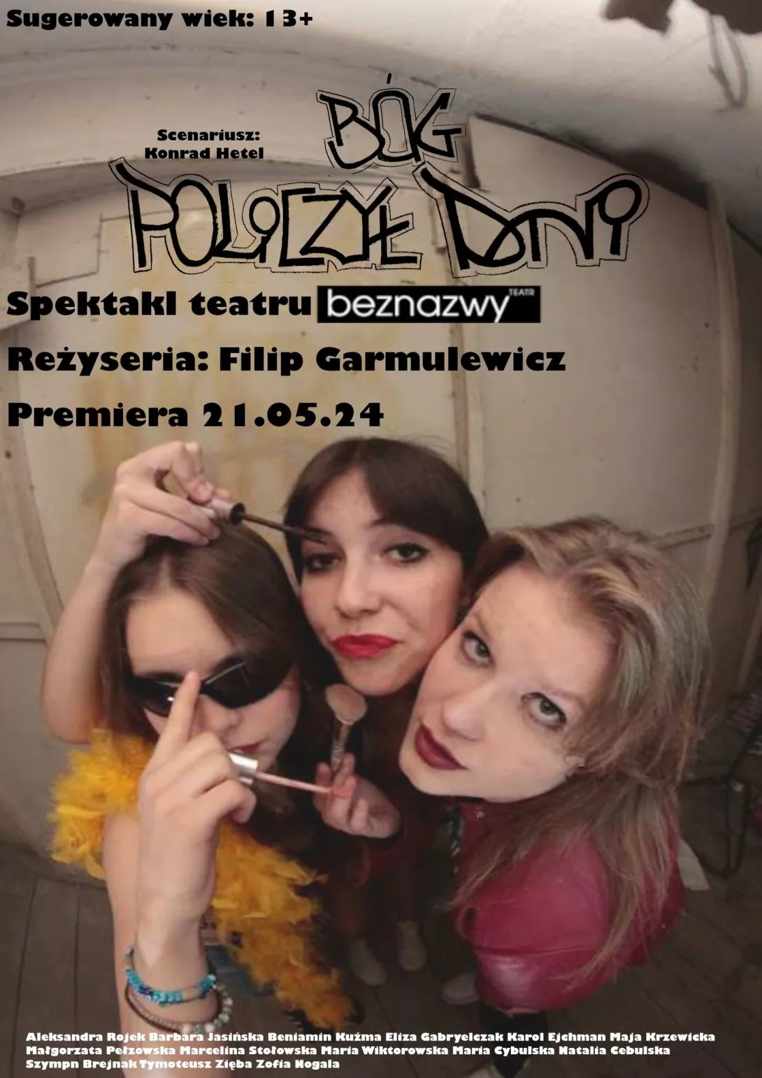 Plakat spektaklu "Bóg policzył dni".