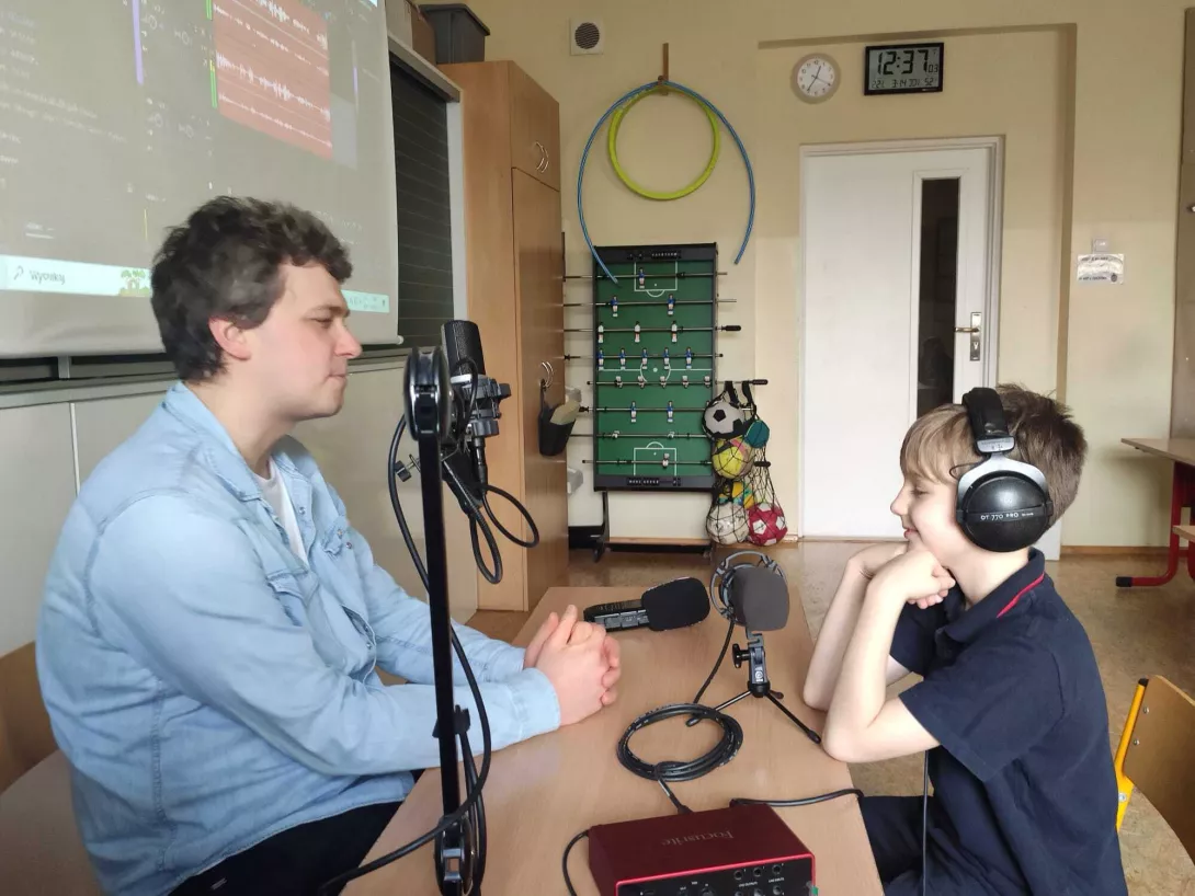 Spotkanie z dziennikarzem radiowym 3a i 3b SSP