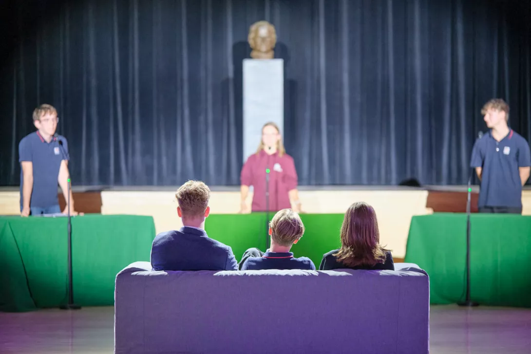 Debata kandydatów do SU SLO (fot. Antoni Szumielewicz)