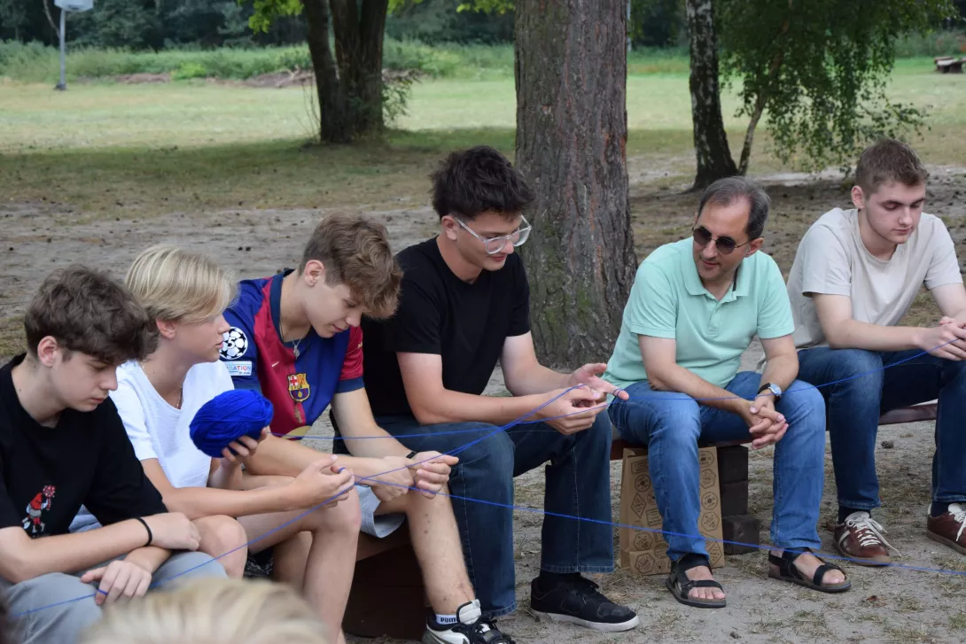 Obóz integracyjny klas pierwszych liceum - integracja w grupie