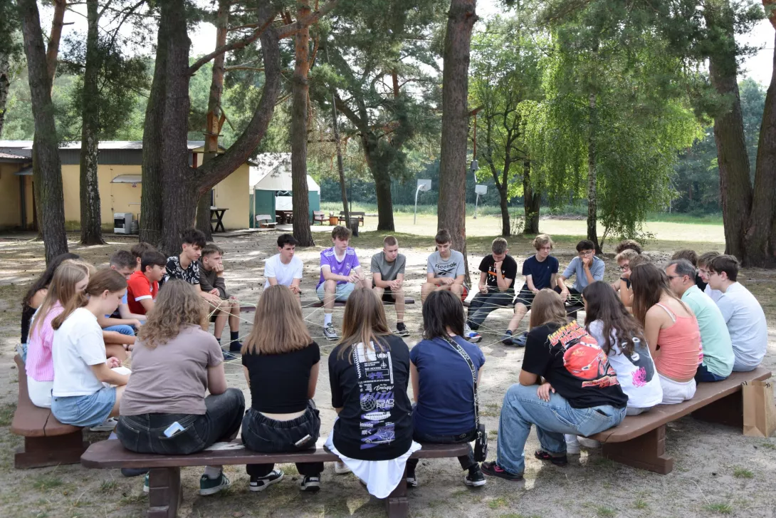 Obóz integracyjny klas pierwszych liceum - integracja w grupie