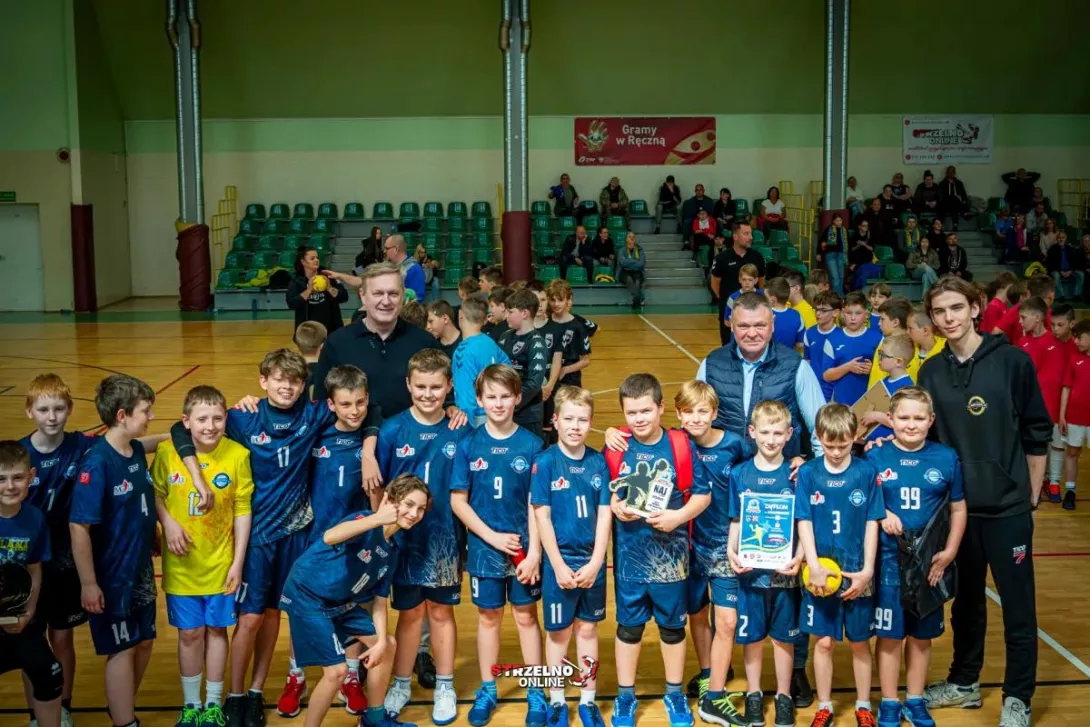 Tymon Jeziorski, reprezentant Łódzkiego Klubu Piłki Ręcznej ANILANA w turnieju "Handball Kids Grand Prix - Strzelno 2025"