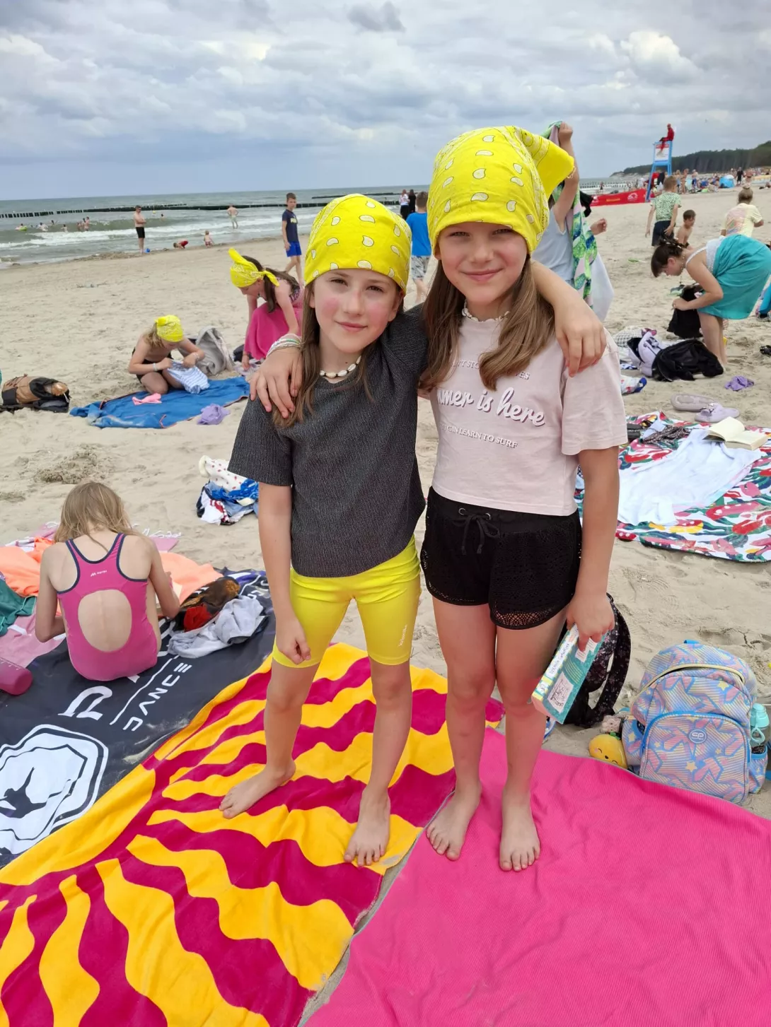 Kolonie 2025 w Jarosławcu, na plaży