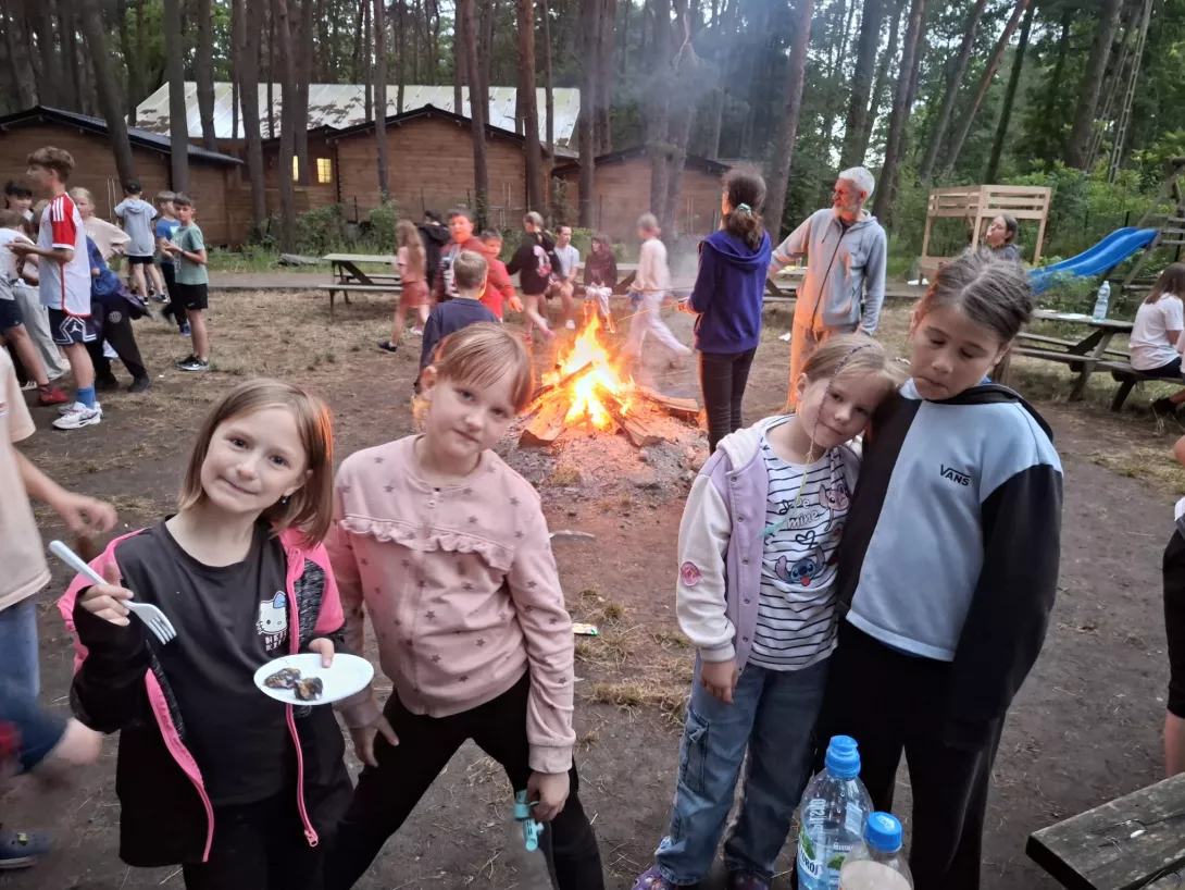 Kolonie 2025 w Jarosławcu, ognisko