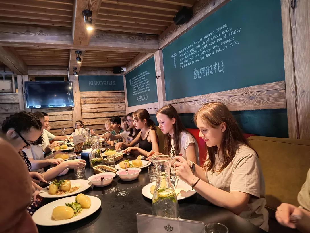 Wilno 2025, obiad w wileńskiej restauracji