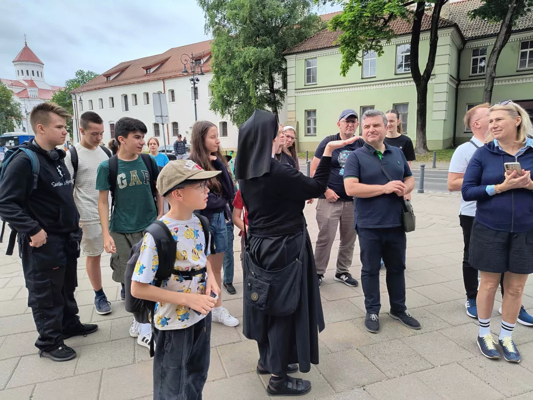 Wilno 2025, spacer z siostrą Iną