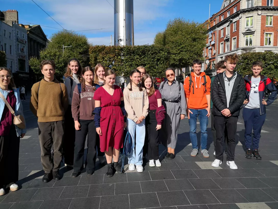 Uczestnicy projektu Erasmus Plus w Irlandii.