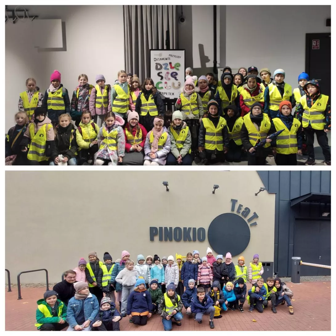 Uczniowie klas 2 w Teatrze Pinokio w Łodzi