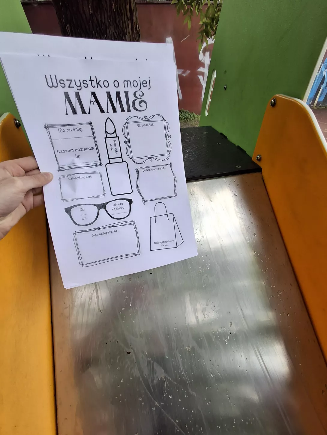 Karta pracy pod tytułem wszystko o mojej mamie