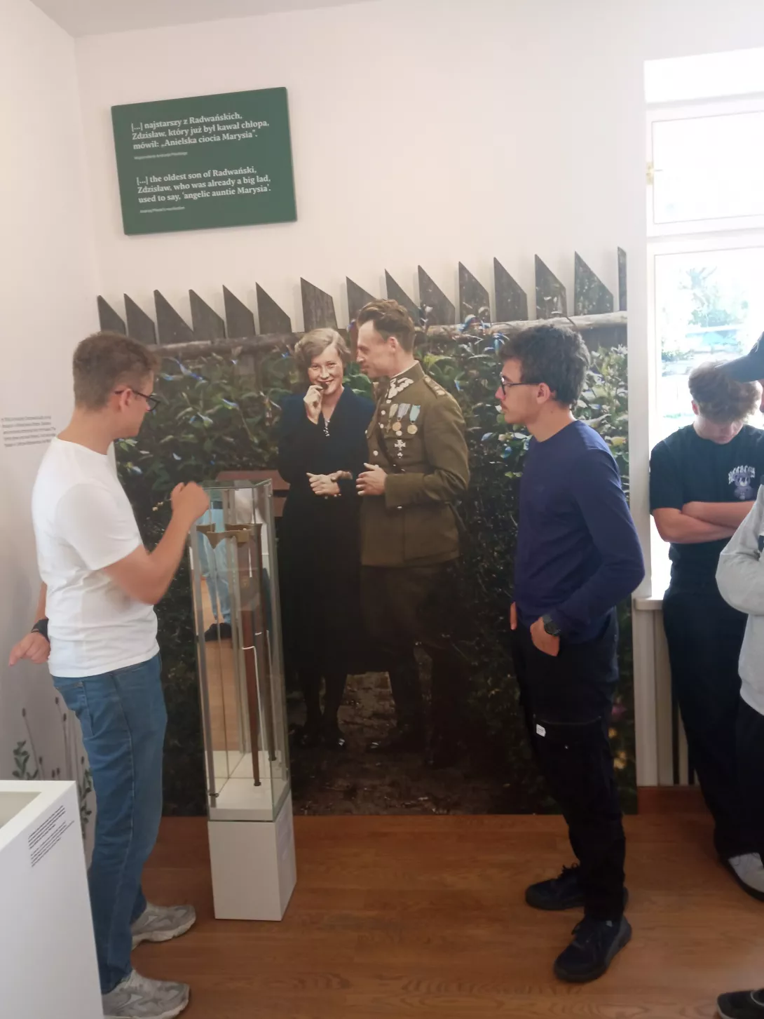 Klasa podczas oprowadzania po Muzeum Domu Rodziny Pileckich