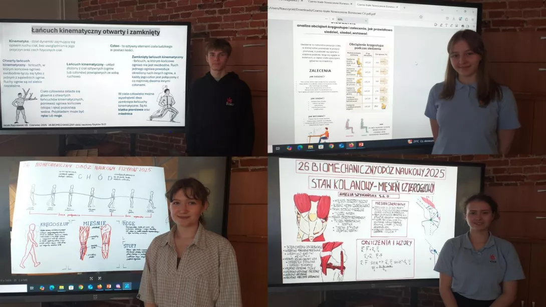 Uczestnicy obozu prezentują wyniki swoich naukowych poszukiwań. (fot. Amelia Szymańska)
