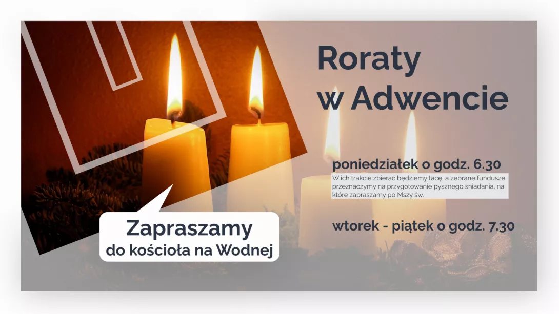 Roraty w Adwencie 2025 - plakat