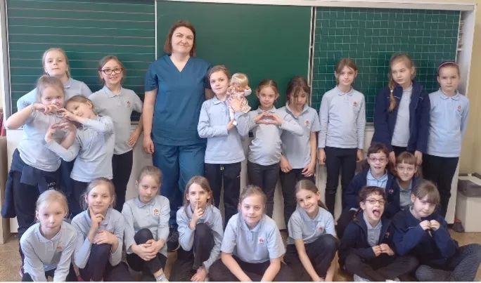 zajęcia z lekarzem w klasie 2c