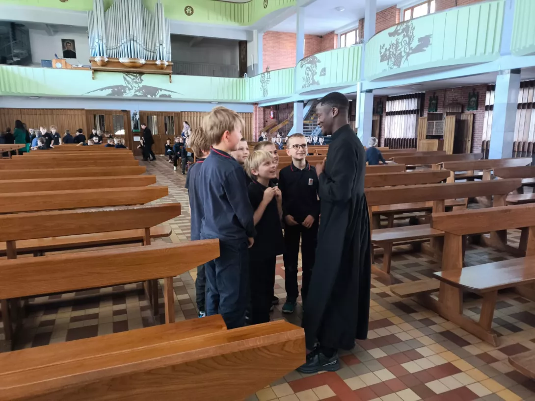 Rozmowa z trzecioklasistami.