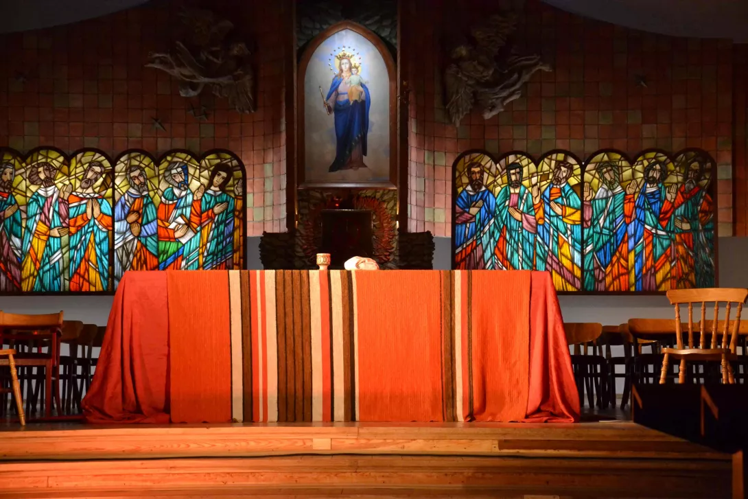 Scena ze spektaklu "Pasja" w wykonaniu teatru A z Gliwic.