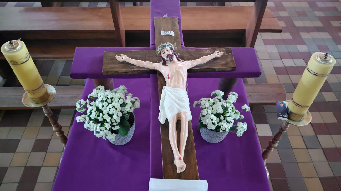 Zdjęcie Ukrzyżowanego Pana Jezusa.