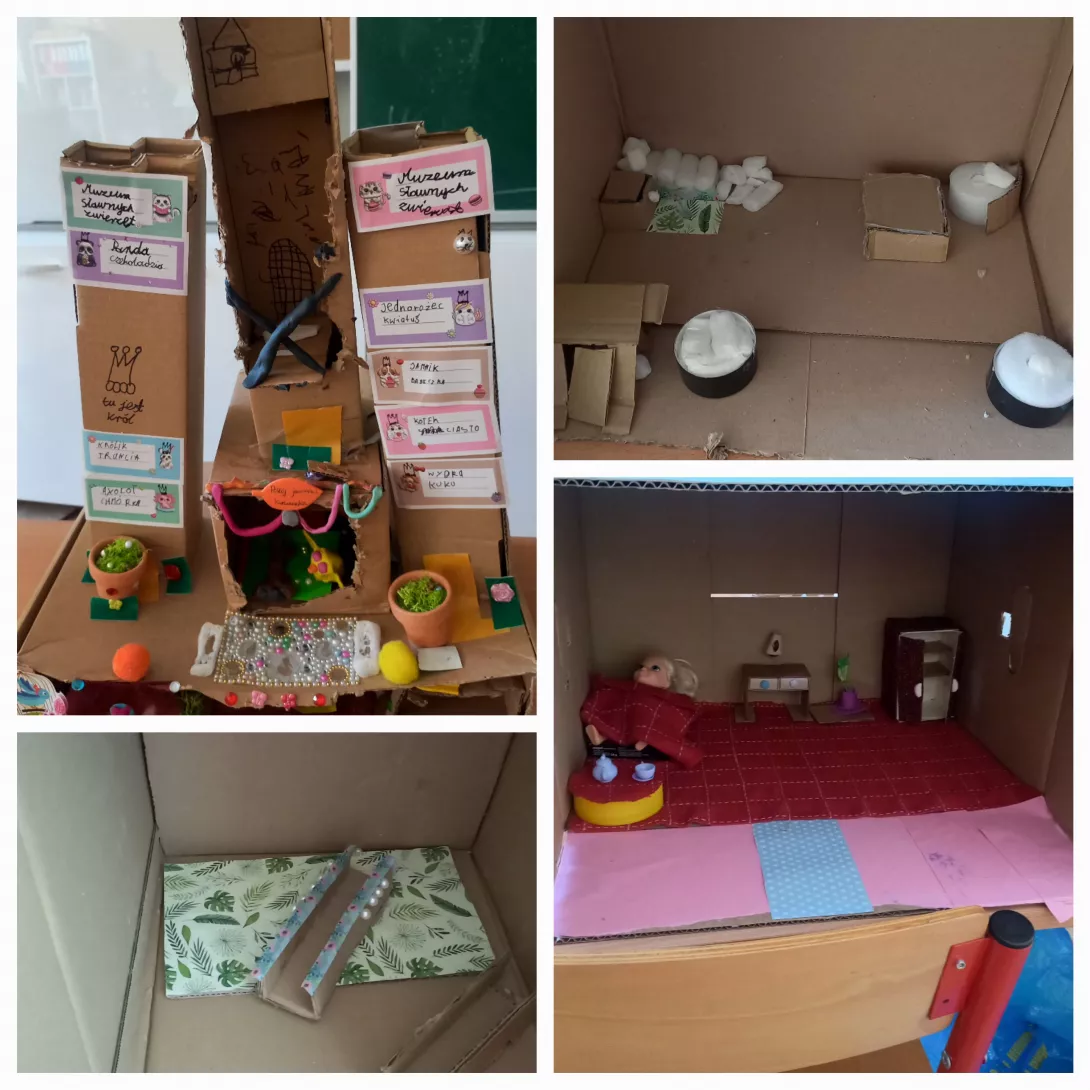 kartonowe budowle zamkowe