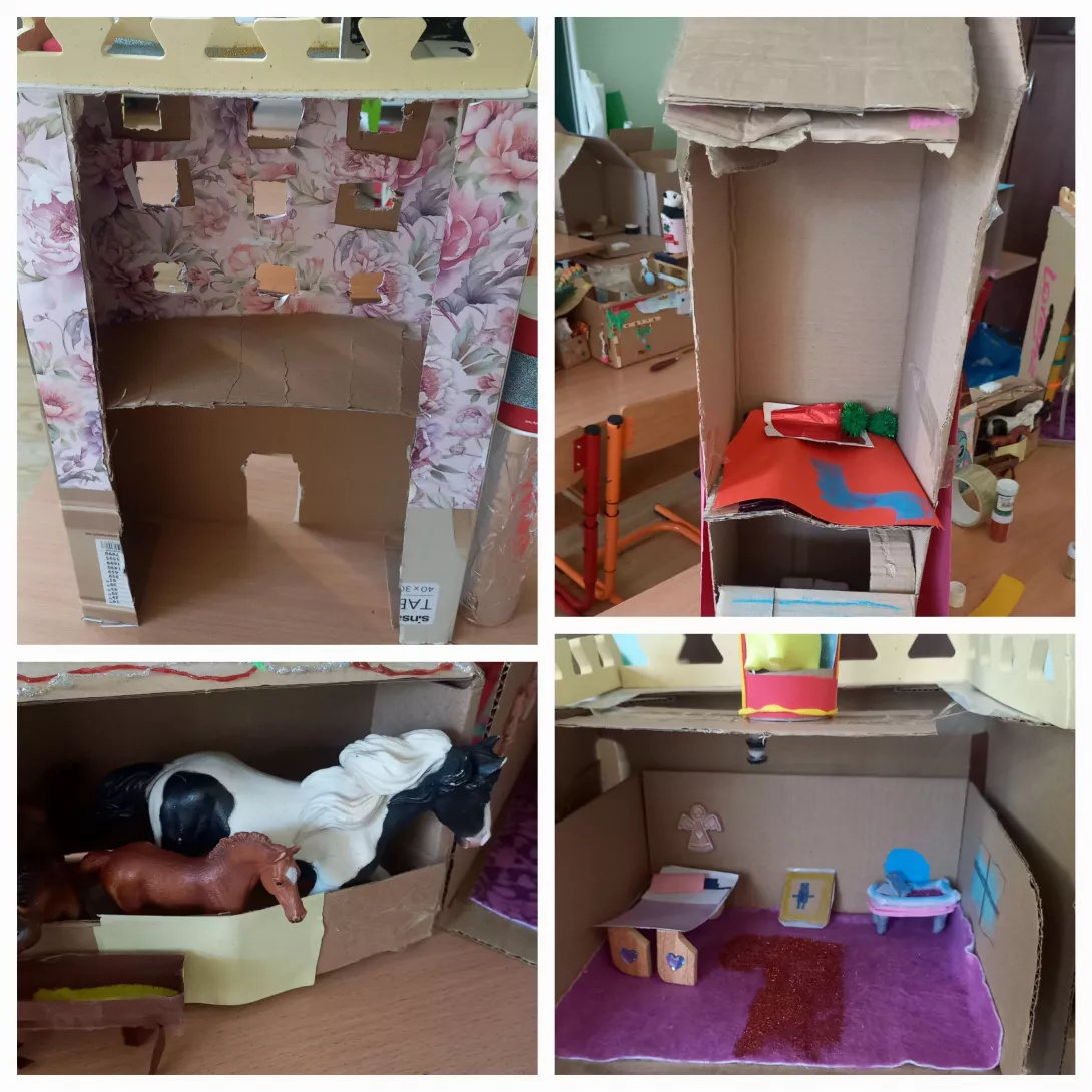 kartonowe budowle zamkowe