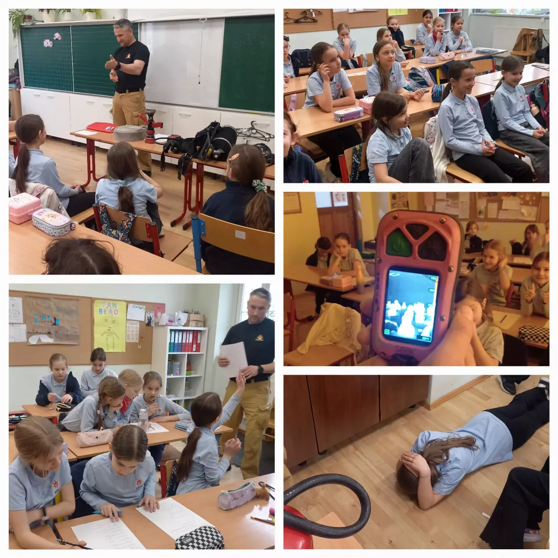 uczennice poznają zasady bezpieczeństwa w przypadku zagrożeń