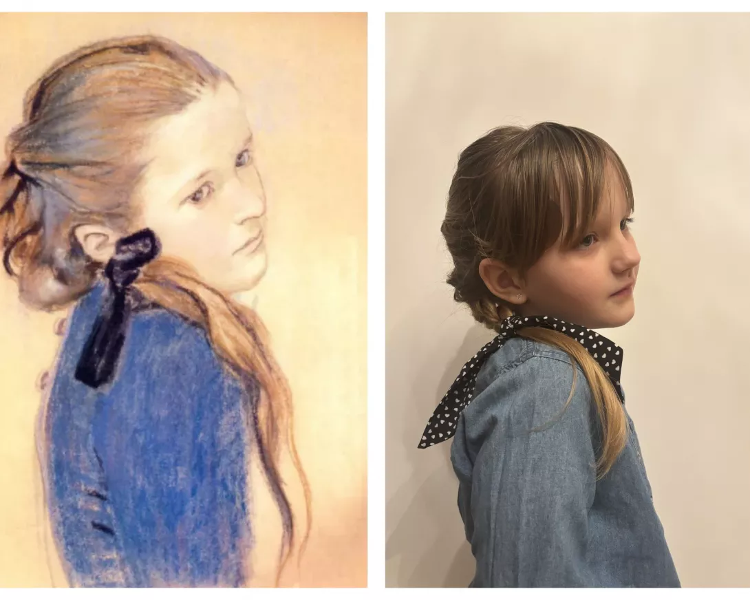 "Portret dziewczynki" Stanisław Wyspiański 