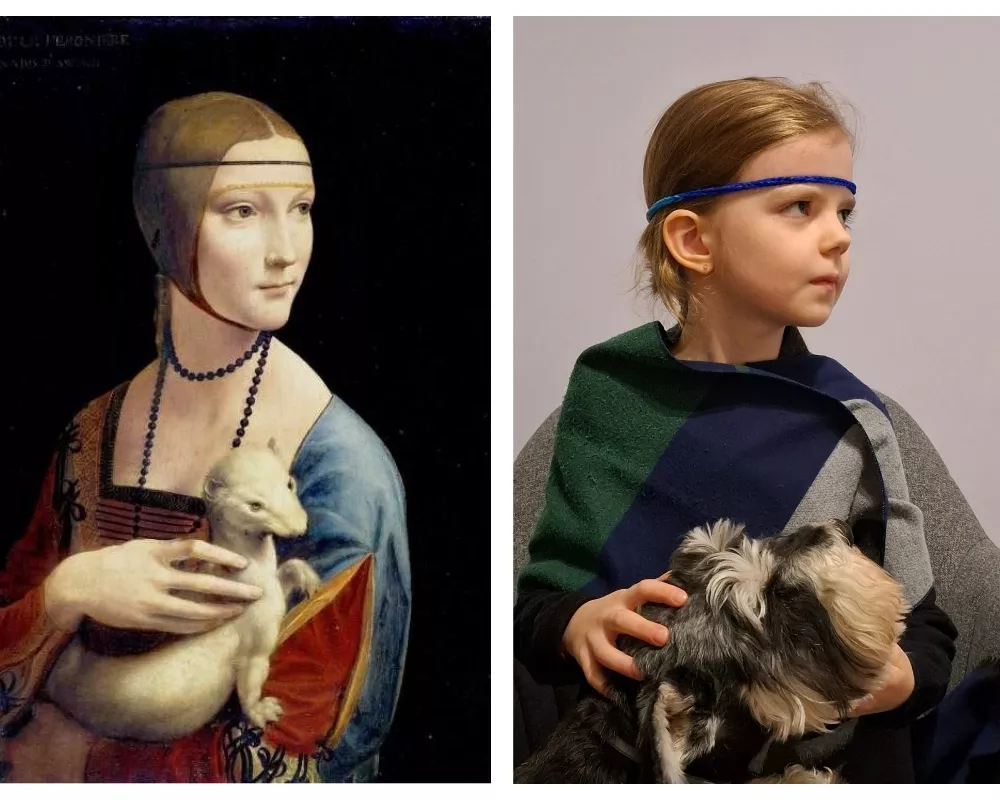 "Dama z gronostajem" Leonardo Da Vinci 