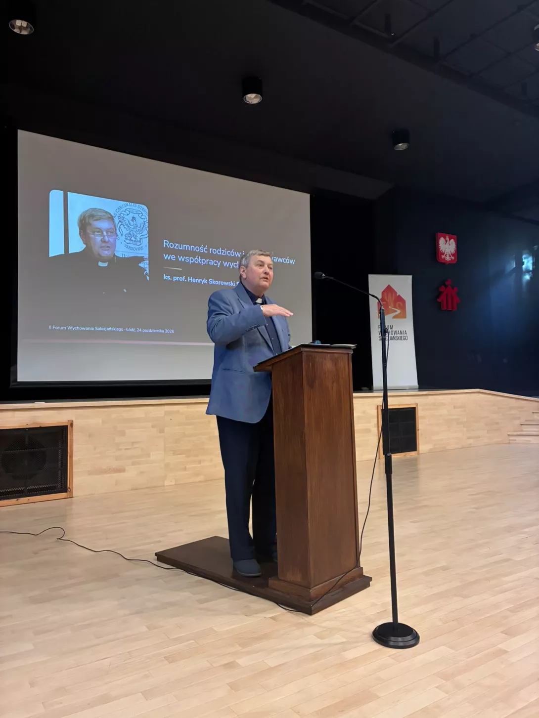 Prelegent ks. prof. dr hab. Henryk Skorowski SDB