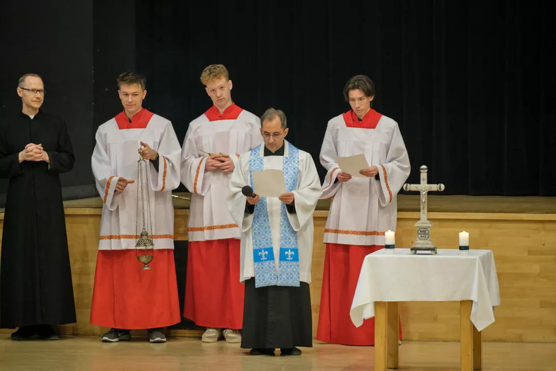 Kolęda szkolna podczas Słówka dla liceum. (fot. Maciej Majtczak)