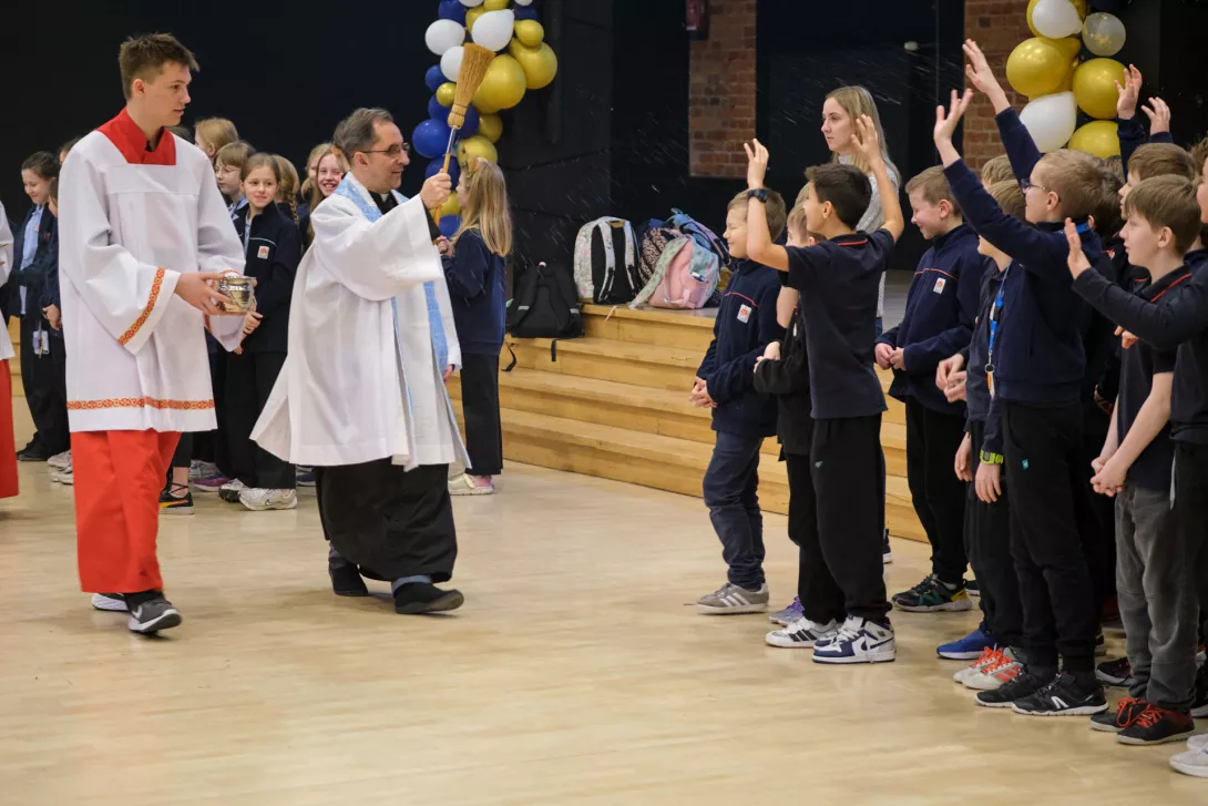 Kolęda szkolna podczas Słówka dla szkoły podstawowej.