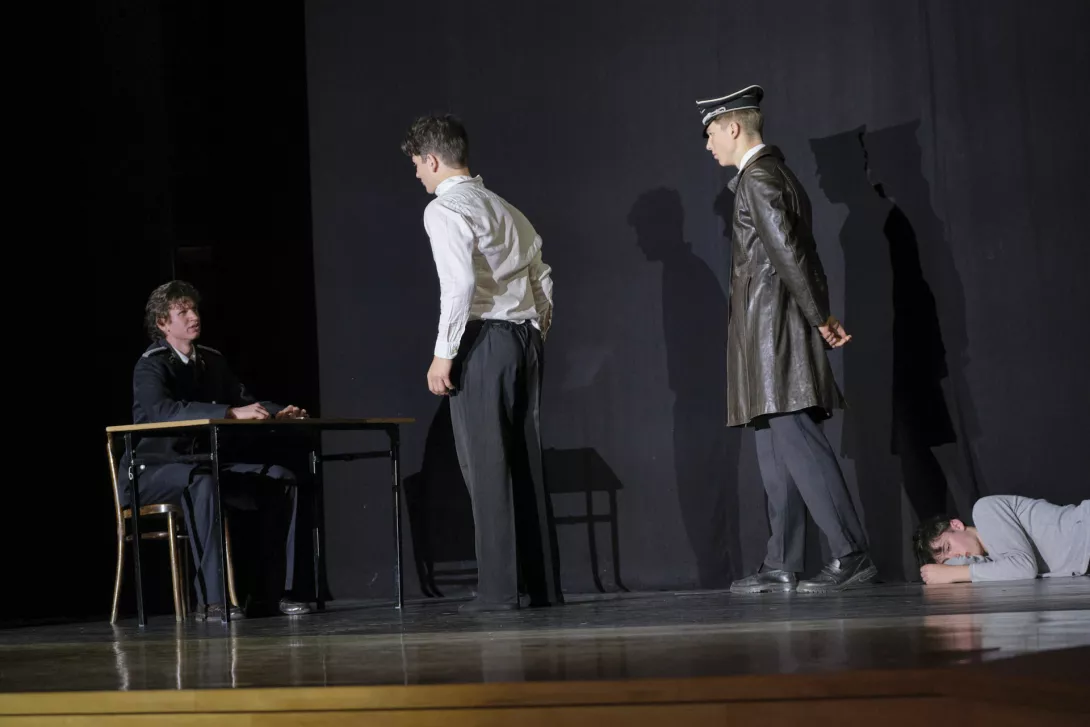 Przedstawienie "Łódź - miasto kluczowe dla III Rzeszy". (fot. Agnieszka Guminiak)