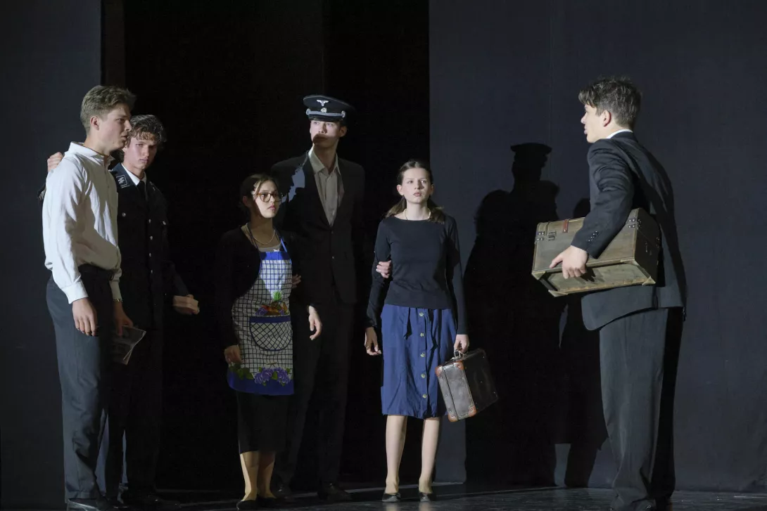 Przedstawienie "Łódź - miasto kluczowe dla III Rzeszy". (fot. Agnieszka Guminiak)