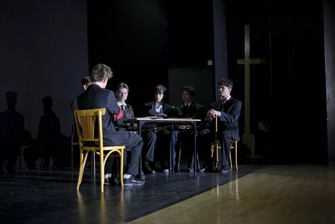 Przedstawienie "Łódź - miasto kluczowe dla III Rzeszy". (fot. Amelia Szymańska)