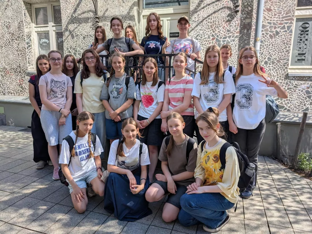 Klasa 7a w Pasażu Róży